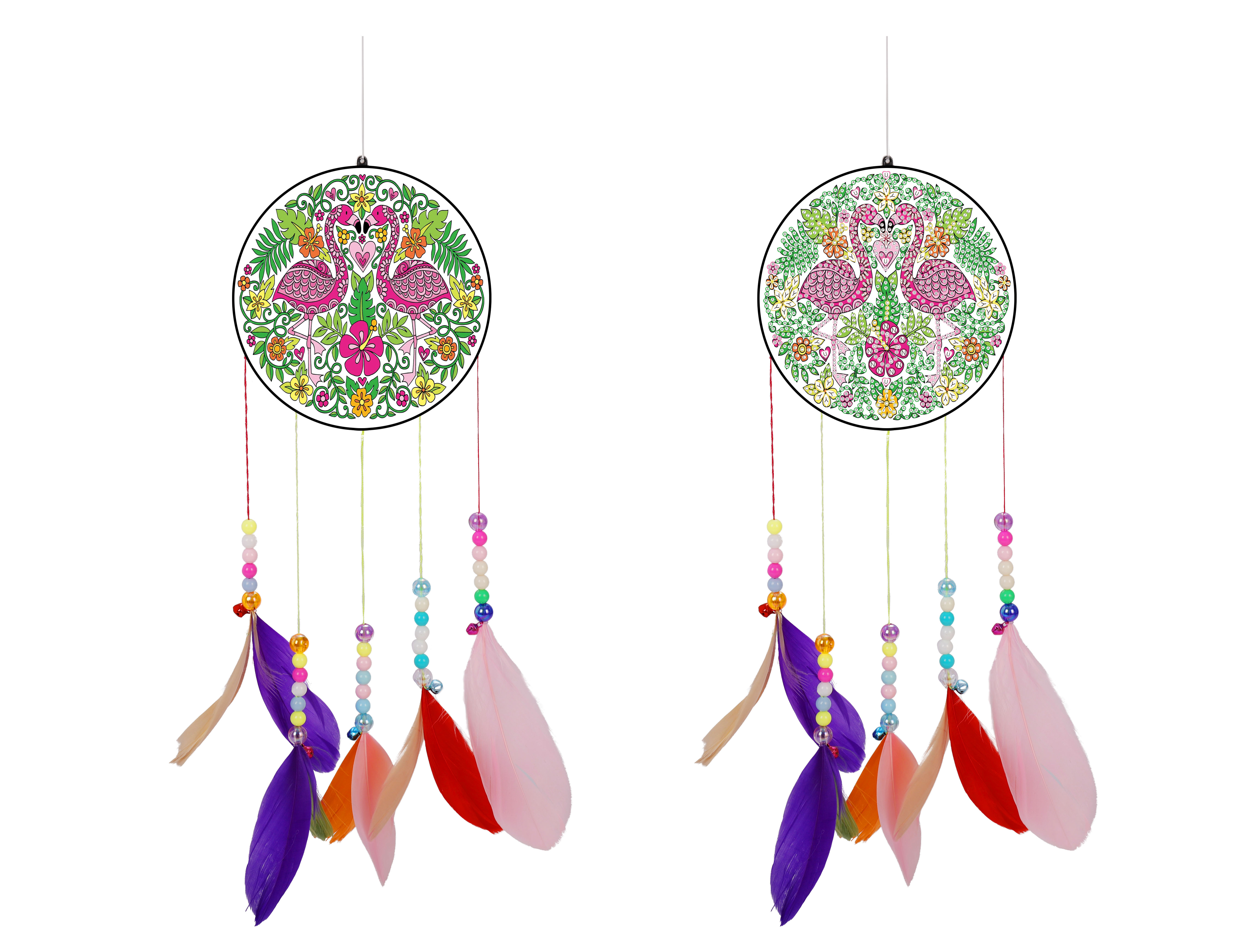

Flamingo Acrylic Lucky Wind Chime - 5D DIY Craft Pendant, 501 Original