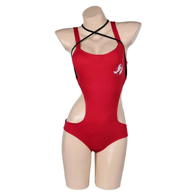 Movie Ghostbusters (2024) Red Uniform Swimsuit Outfits Cosplay Costume Halloween Carnival Suit