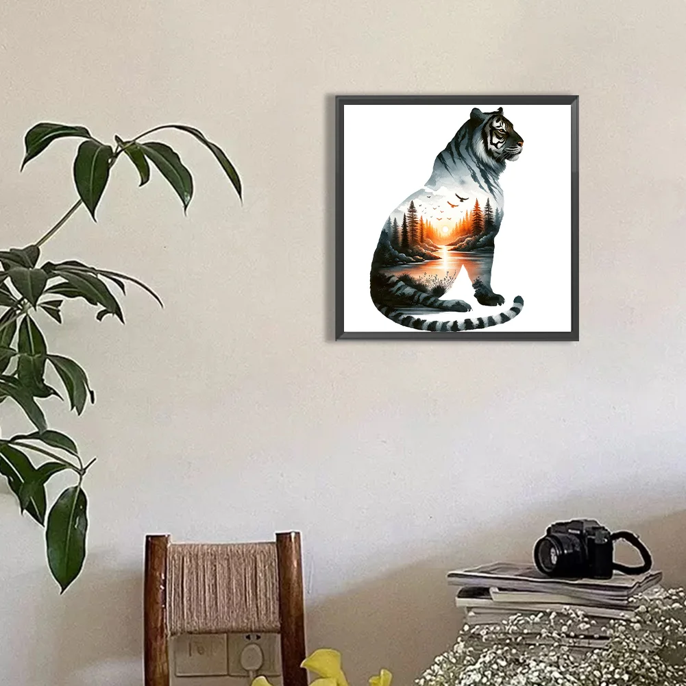 Diamond Painting - Full Round Drill - Tiger(Canvas|30*30cm)