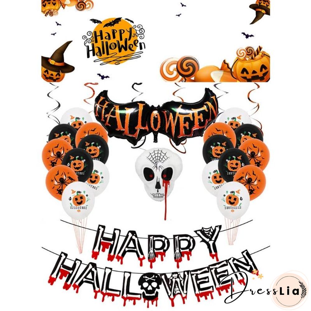 Halloween Balloon Set Indoor Outdoor Graden Party Decoration