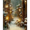(Stamped/Counted) Snowy - 11CT Cross Stitch 40*50cm