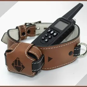 pornhint Pornhint Leather Shock Collar, Custom Locking BDSM Training Collar, Puppy Play, Padlock Included, Estim, Bondage, Puppy Estim Lockable