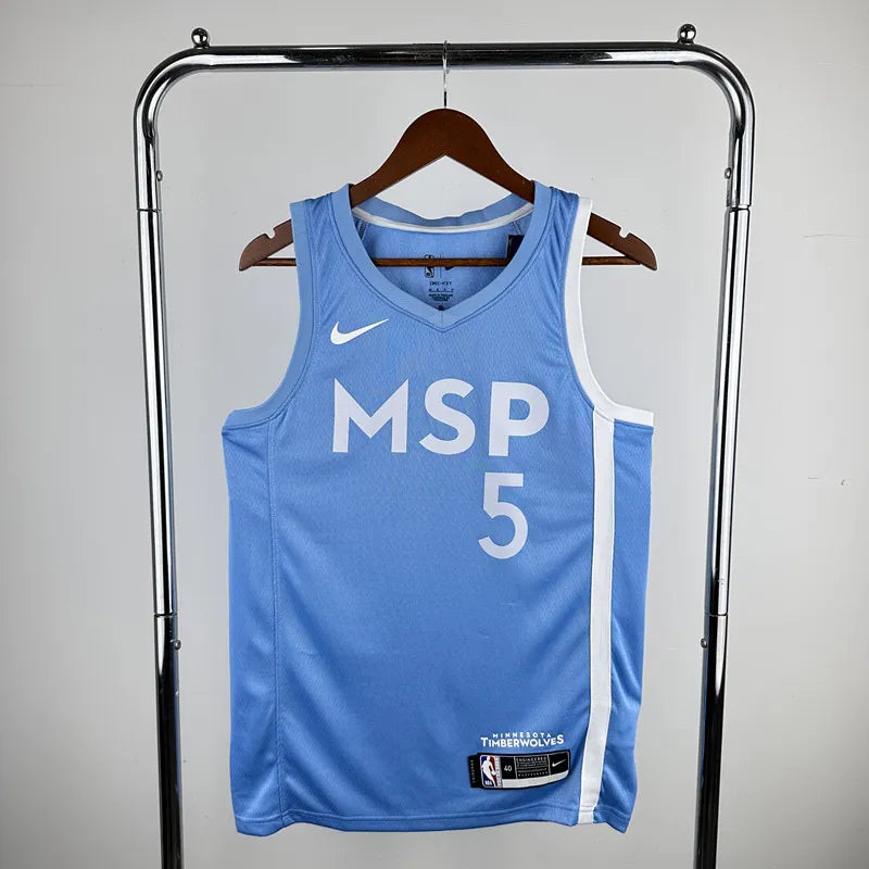 Maillot Minnesota Timberwolves 5 EDWARDS NBA Basket Maillot De Fou, site maillot de foot pas cher