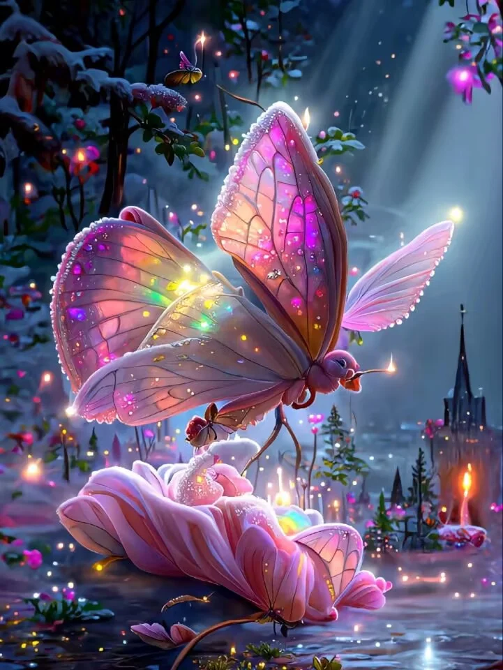 Diamond Painting - Full Round/Square Drill - Butterfly (30*40 - 50*60cm)