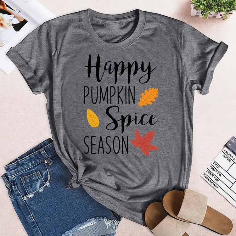 Happy Pumpkin Spice Season T-Shirt-04019-Annaletters