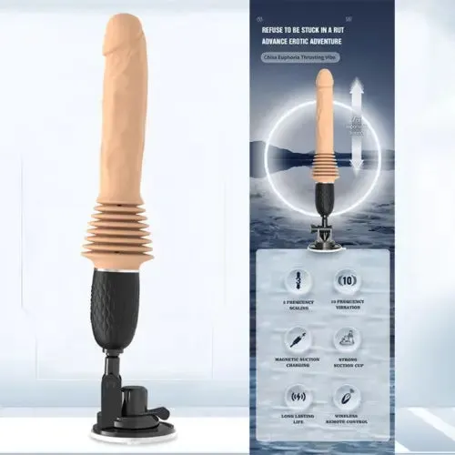 Dildo Thrusting G-Spot Vibrator Prostate Massager Anal Butt Plug Sex Toys  Adult