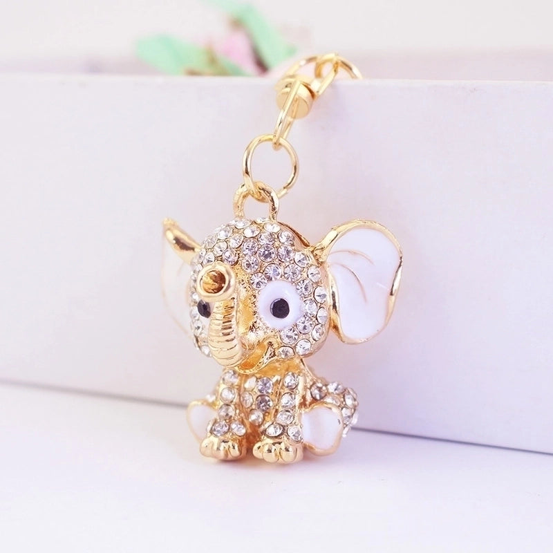 Cute Elephant Alloy Women’s Keychain