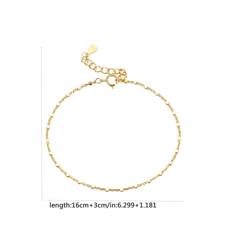 925 Sterling Silver Bracelets Casual Minimalist Streetwear