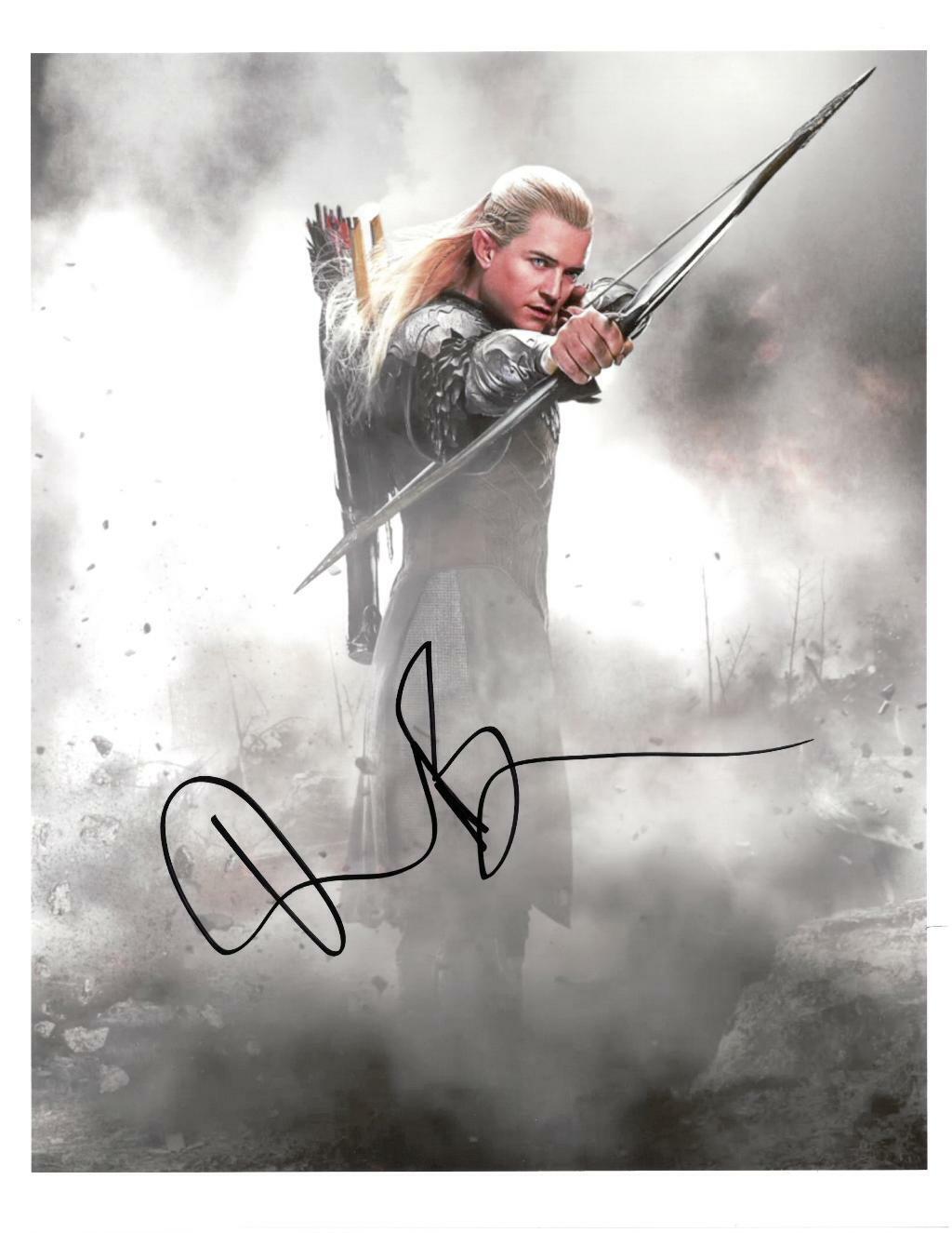 Orlando Bloom Signed LOTR Authentic Autographed 8.5x11 Photo Poster painting BECKETT #Z83759