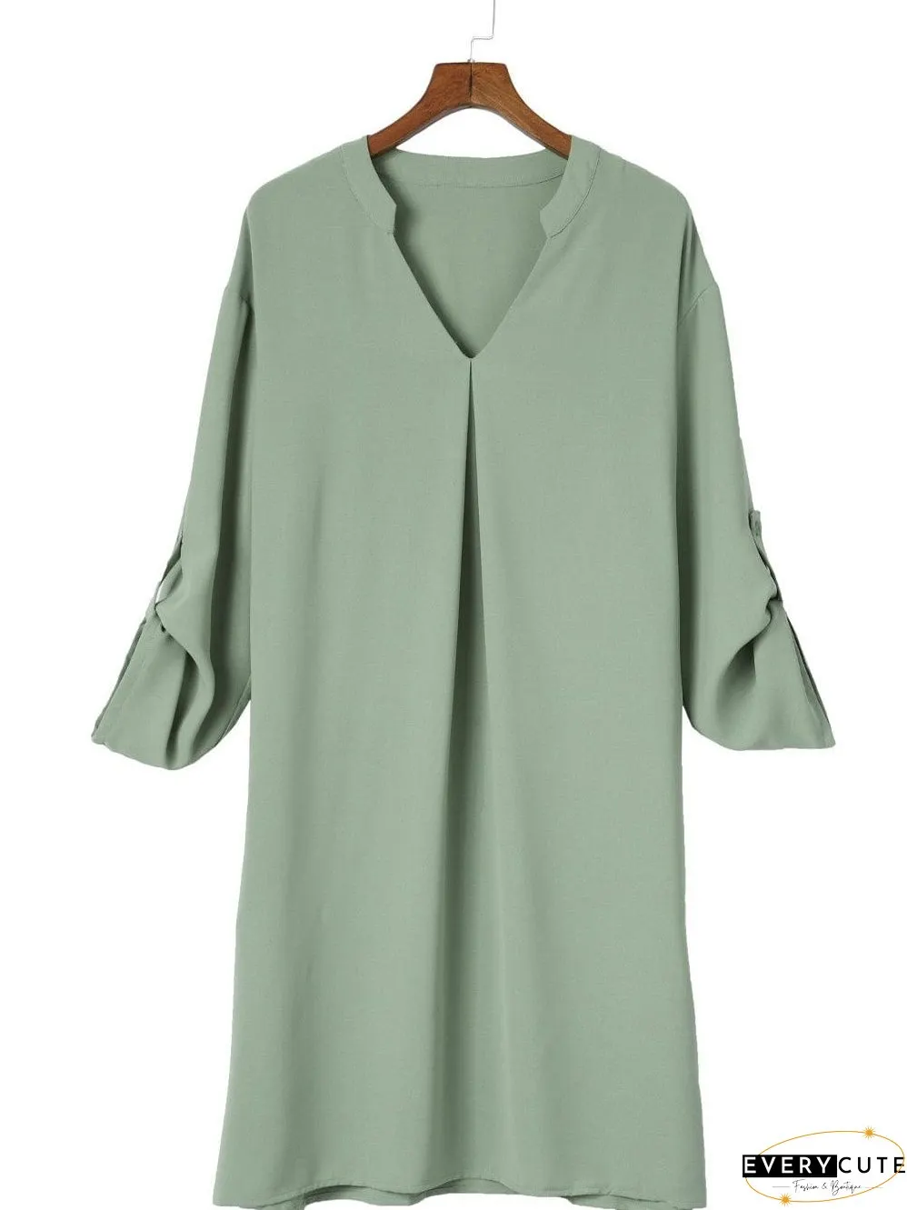 Plus Size V Neck Blouse