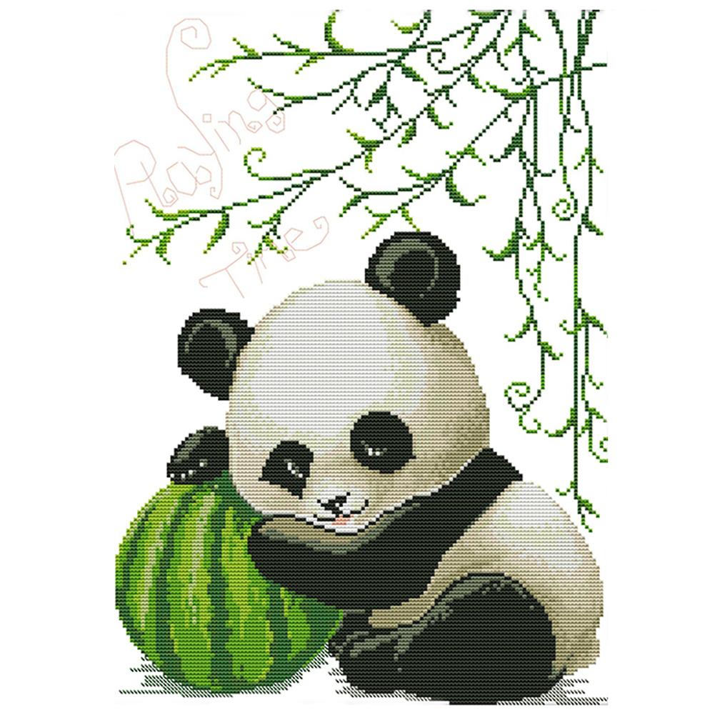 

Baby Panda - 14CT Stamped Cross Stitch - 33*43cm, 501 Original