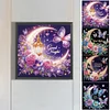 Gute Nacht Halbmond Schmetterling - speziell geformtes Diamond Painting - 30*30cm