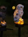 LED Resin Simulation Animal Lawn Ground Plug Lamp Weatherproof Solar Figures Energy-Saving Lighting Easy To Use for Outdoor Patio Yard Balcony Courtyard