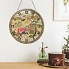 2D DIY Acrylic Bicycle Diamond Painting Clock Pendant w/ Clock Function Wall Art