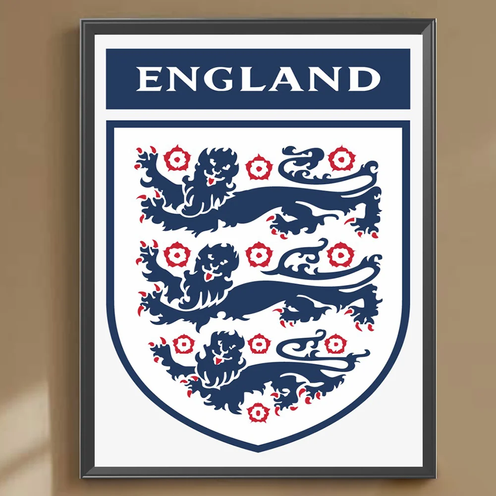 Diamond Painting - Full Round Drill - England FC(Canvas|30*40cm)