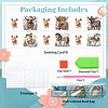 6PCS DIY Diamond Art Greeting Cards Christmas Animal Congratulations Cards Gift