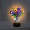 Acrylic Double Sided Butterfly Vase Diamond Painting LED Night Light Kit