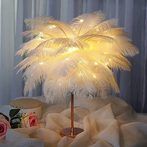 Elegant Feather Lamp