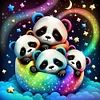Diamond Painting -DIY Round Drill Panda(40x40cm)