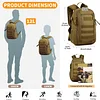 12L/ 15L/ 20L/ 30L Mini Rucksack Taktisch Wanderrucksack Molle Schultasche Wasserabweisend Daypack Milit&auml;risch Schulrucksack Studenttasche Unitasche Sporttasche Laptoptasche f&uuml;r Outdoor Sport