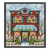 Christmas Cabin - 14CT Stamped Cross Stitch - 15*17cm