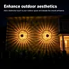 Solar Fence Lights Mandala Theme Waterproof Metal Solar Powered Deck Step Stair Lights for Garden Post Patio Decor Gifts for Women Mom