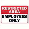 Restricted - Vintage Metal Signs(12*16Inch) - Warning