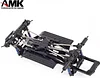 AMK 313mm Wheelbase Nylon Chassis Frame Car Body with 2-Speed Transmission 35T 550 Motor for 1/10 RC Crawler Axial SCX10 TRX4 D90 (DIY+Axles)