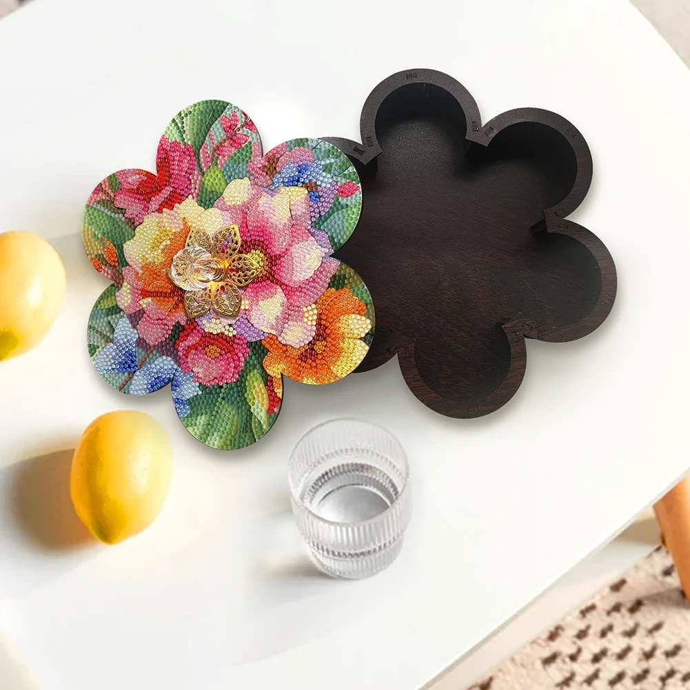 DIY Flower Diamond Painting Storage Box Sundries Organizer Case for Beginners