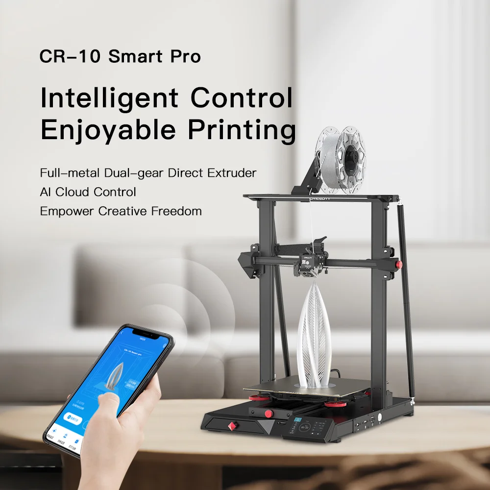 特別価格Creality CR 10 Smart Pro 3D Printer Powerful Direct Extruder, Creality  Cloud Printing, Auto Levelling, AI HD Camera Mornitor For PLA好評販売中 3Dプリンター 