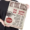 My Tool Rules - Vintage Metal Signs - 20*30cm/30*40cm - Warning