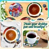 8Pcs Diamond Painting Wooden Christmas Coasters with Holder Gift for Mom
