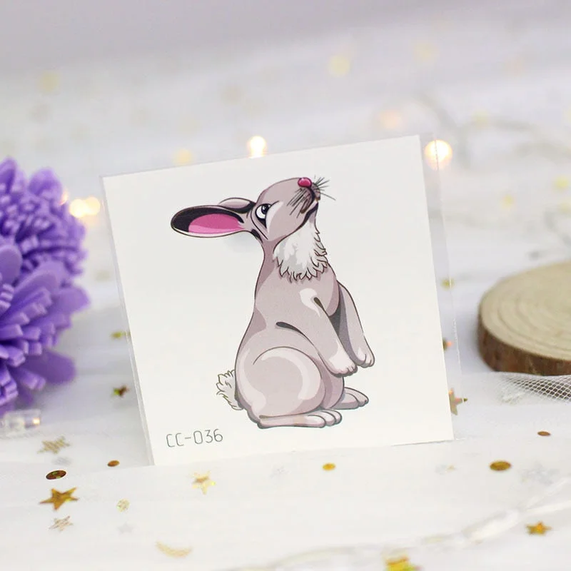 Cartoon Cat and Dog Face Stickers Tattoo Stickers Waterproof Girl/Child Cute Makeup Stickers Small Tattoo Pet Temporary Tattoos