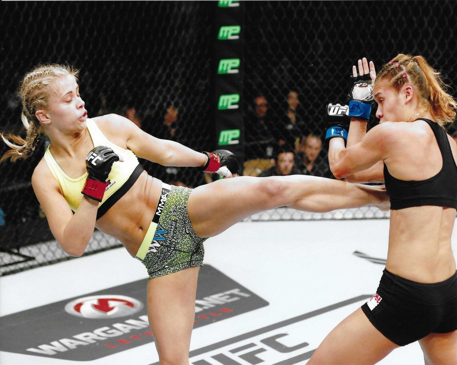 Paige VanZant & Kailin Curran 8x10 Photo Poster painting UFC Debut 2014 Fight Night 57 Picture