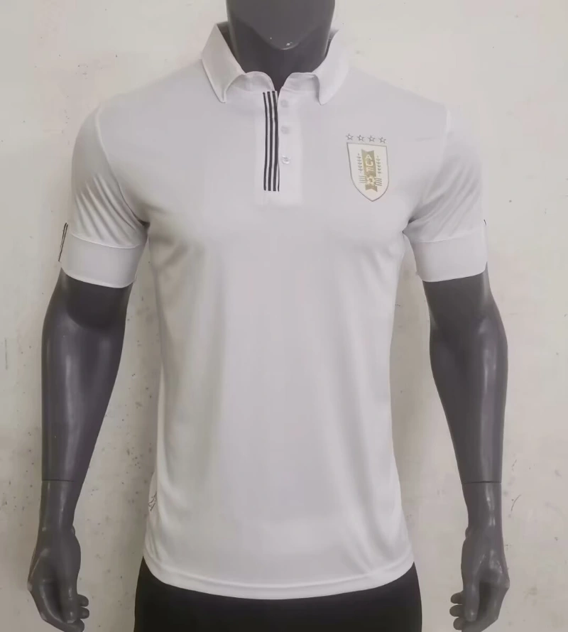 2024 Player Uruguay White Polo Shirt