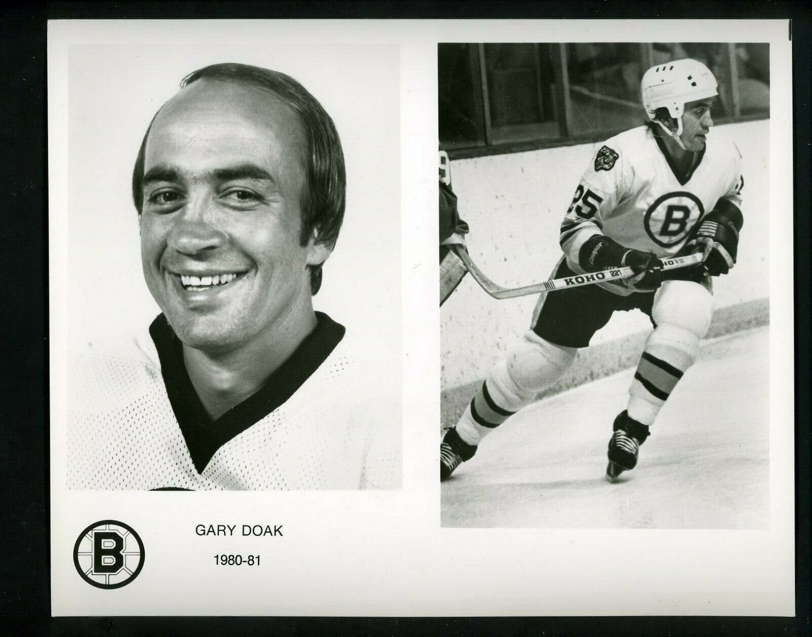 Gary Doak Boston Bruins team issued 1980 Press Photo Poster painting