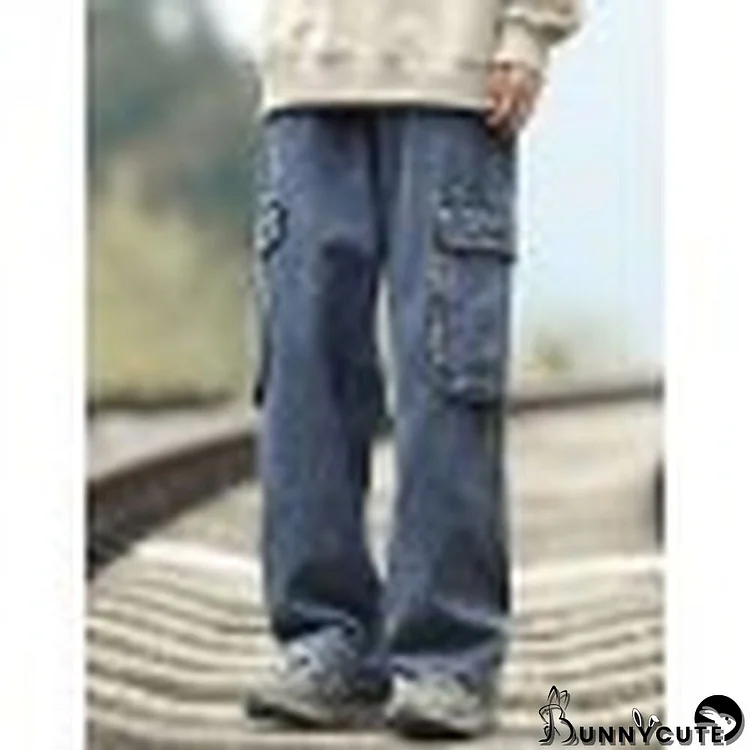 Men's Patch Pocket Cargo Jeans