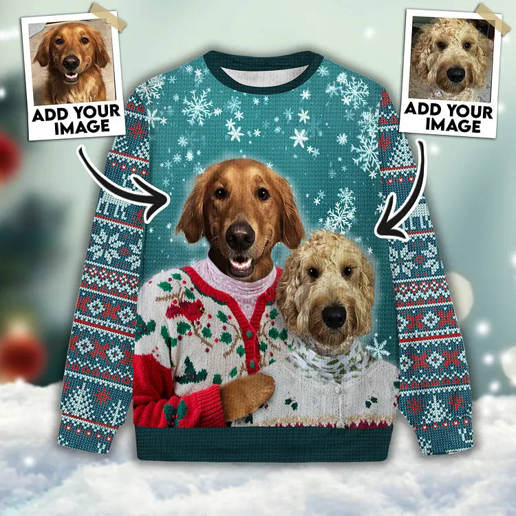 Custom Pet Unisex Sweater Mutiple Pets