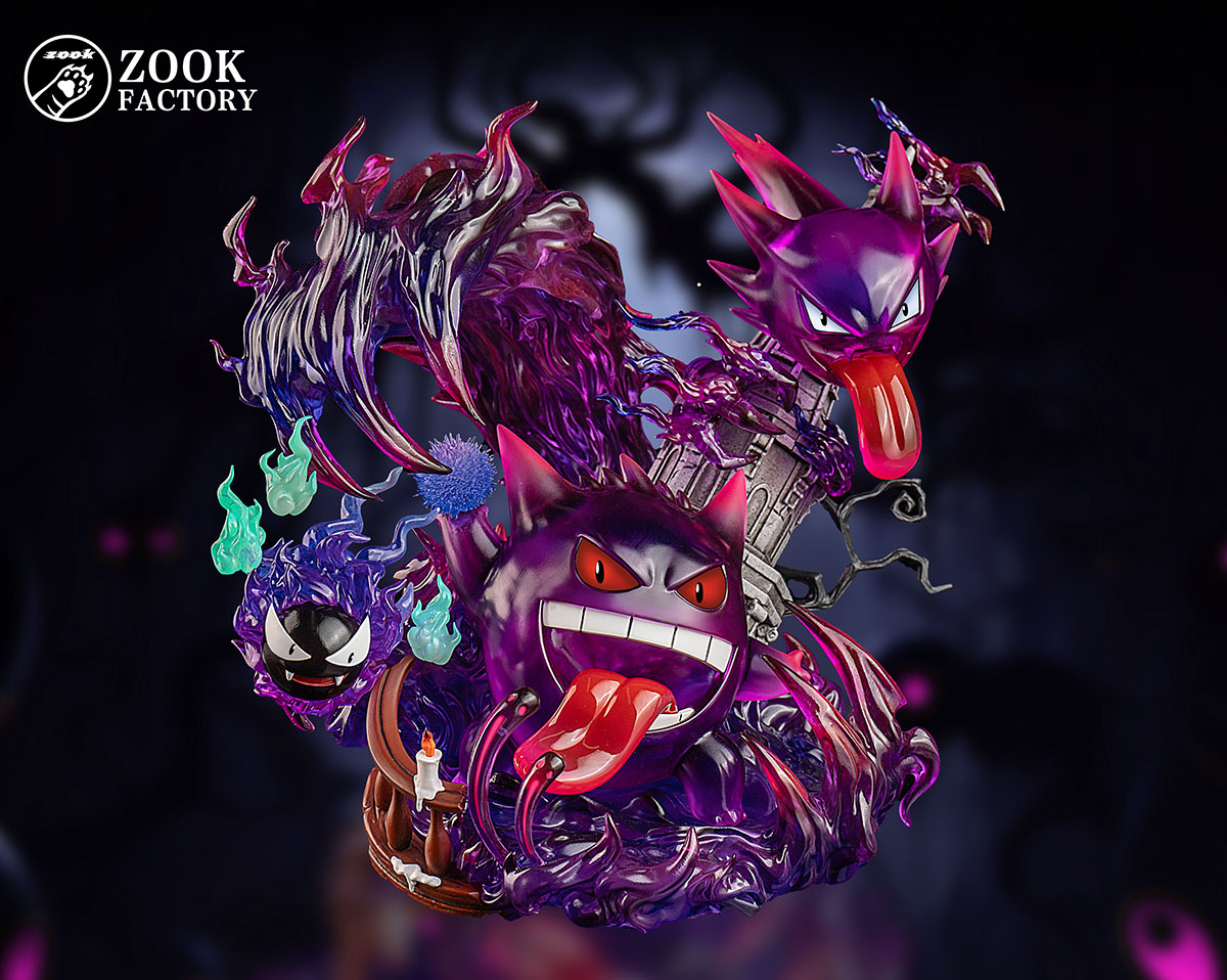 PRE-ORDER ZooK Factory Studio - Pokemon Gengar Evolution Set 1/20 Statue(GK)-