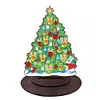 Wooden Desktop Diamond Art Kits Xmas Tree Diamond Painting Desktop Ornaments Kit