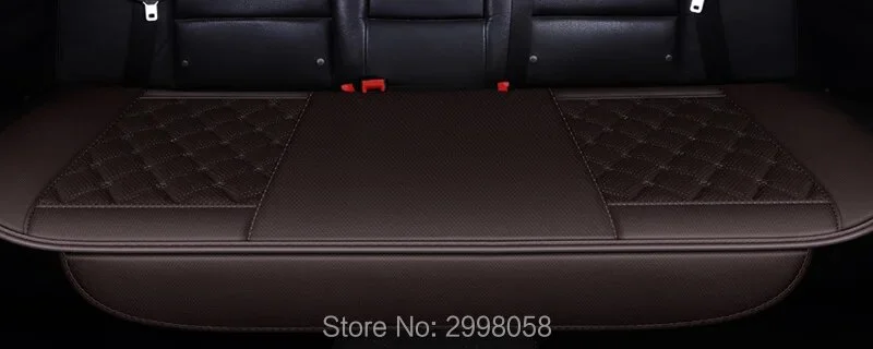 Waterproof Leather Car Cover Mat Universal Front Rear Breathable Van Auto Vehicle PU Seat Cushion Protector Pad