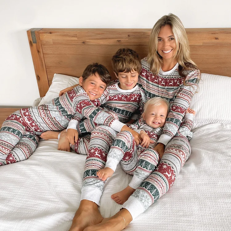 Gray plaid best sale matching family pajamas