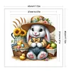 【Only 6pcs】Bunny In Easter Straw Hat-11CT Stamped Cross Stitch 45*45cm