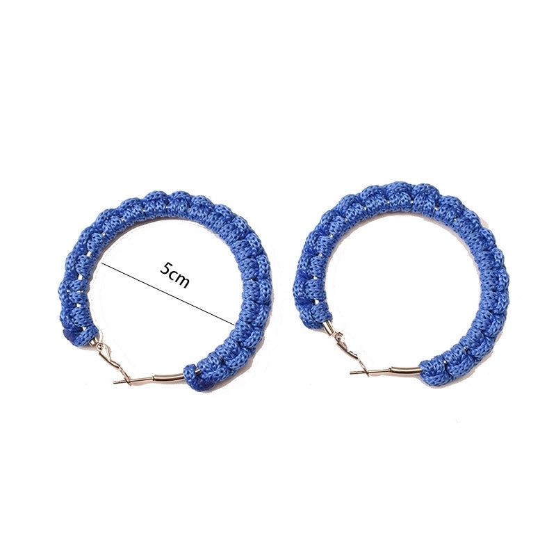 Handmade Crystal String Earrings Stainless Steel Ear Ring 5cm2