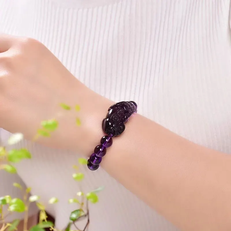 Feng Shui Amethyst Fortune Wealth Bracelet