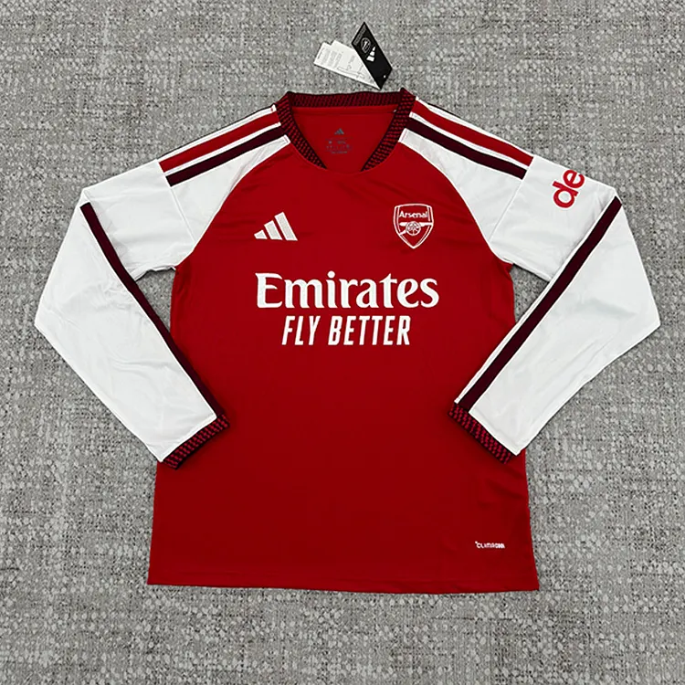 【S~5XL】Arsenal 26/27 Long-Sleeve Home Football Jersey 1:1 Thai Quality