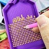 New Grid Design Diamond Painting Tray Y-Shaped Insert Semi-Open Lid Effectively Separating Drills DIY Diamond Art Accessories