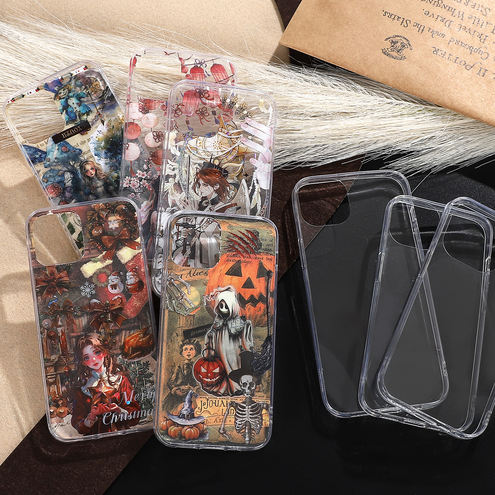 투명 휴대폰 케이스 - 에폭시 2-in-1 소재 케이스