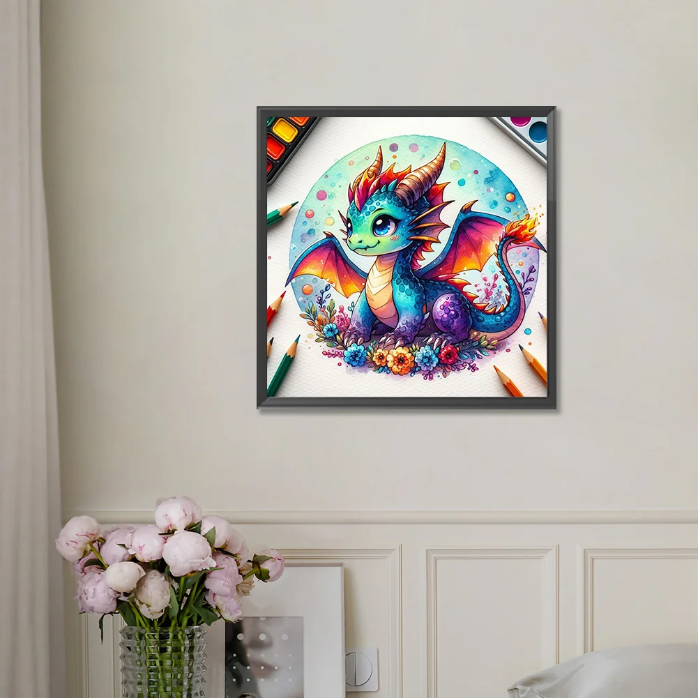 Full Round Diamond Painting 30*30cm - Dragon