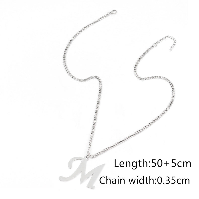 Retro Minimalist Classic Style Letter 201 Stainless Steel 304 Stainless Steel Men’s Pendant Necklace